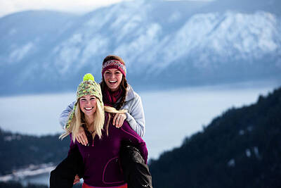 Designs Similar to Two Athletic Young Women Laugh