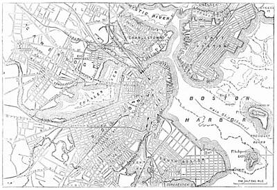 Designs Similar to Vintage Map of Boston 1878