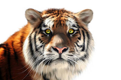 Designs Similar to Siberian Tiger on White