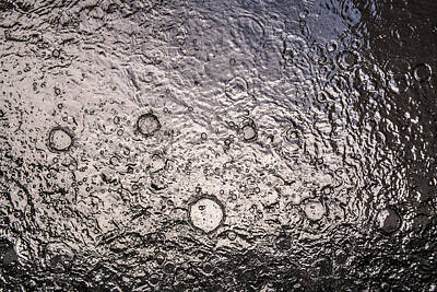  Photograph - Water abstraction - liquid metal by Alex Potemkin