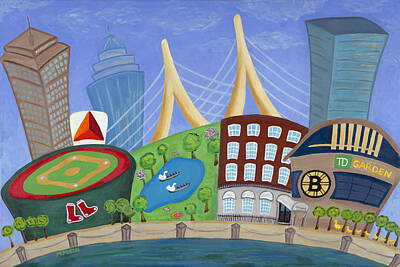  Painting - A Bit O' Boston by Melissa Fassel Dunn