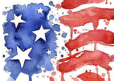 United States Flag Art
