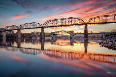  Photograph - Chattanooga Sunset 5 by Steven Llorca
