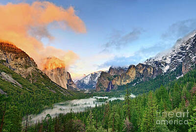 Yosemite Sunset Art