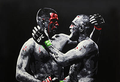 Conor McGregor Graffiti UFC MMA Sports SINGLE Leinwand Kunst Bild drucken 