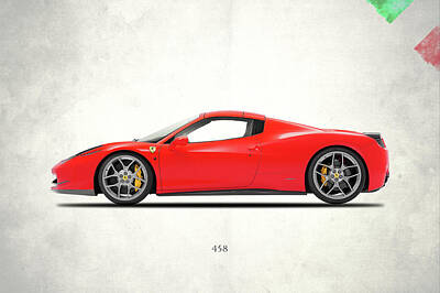 Ferrari 458 Italia Canvas Wall Art Print Photo 342