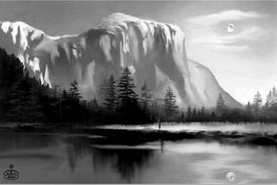 Designs Similar to Moonlit Yosemite Lake