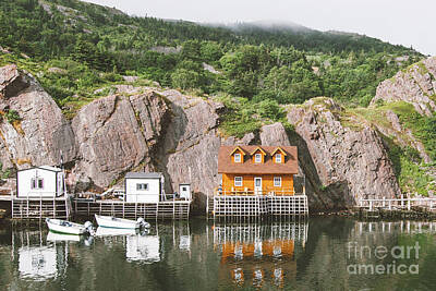 Photograph - Newfoundland Boat House in Quidi Vidi Harbour by Christy Woodrow