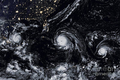 Designs Similar to Three Hurricanes at Night