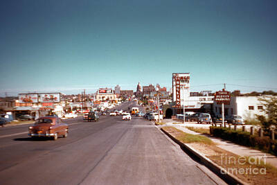  Photograph - Vintage 1950s view of Congress Avenue looking north from South Congress to the Capitol by Austin Welcome Center