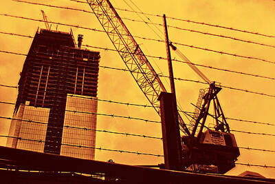 Crane Anf Freedom Tower Art Prints