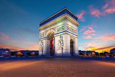 Champs-Elysees By Night, Julisteet, taideprintit, seinämuraalit