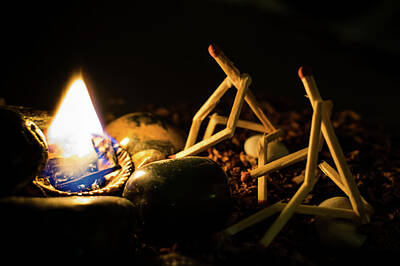  Photograph - Campfire by Mila Vasileva