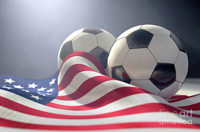 Designs Similar to America Flag And Soccer Ball