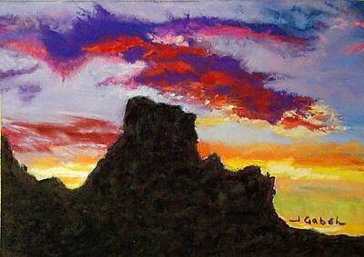 Painting - Arizona Longings Drama Queen by Laura Gabel