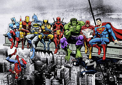 Marvel Superheroes Drawings - Fine Art America