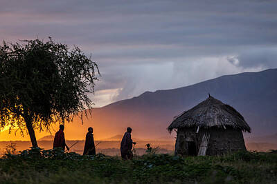 African Huts Art