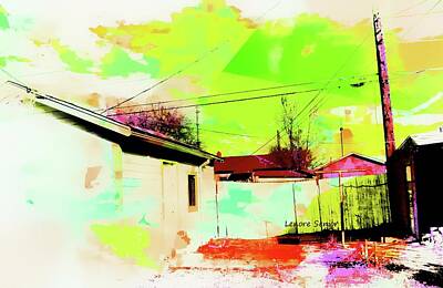 My Back Yard Mixed Media Art Prints