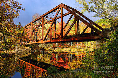 Designs Similar to Old Railroad Bridge in the Fall