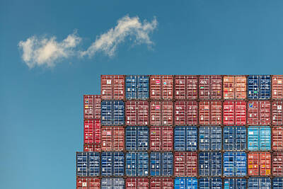 Container Ship Art