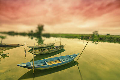 Designs Similar to Sunset Over Boats In Hoi An