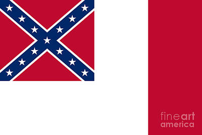 Confederate Flag Mixed Media Art Prints