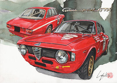 Alfa Romeo Giulia Paintings