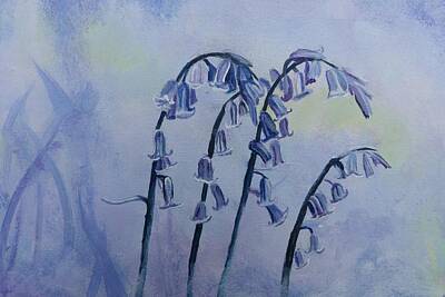  Painting - Bluebell woods-2020-4 by Sara Semple