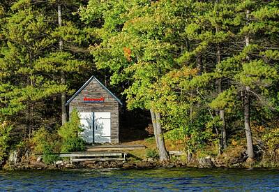  Photograph - Boathouse by Chris DeLaat