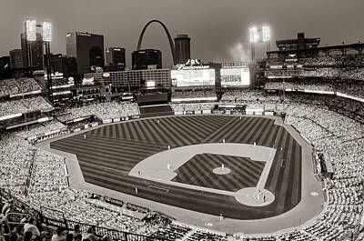 St. Louis Cardinals Busch Stadium (single light tower) — Steve Hartman Art