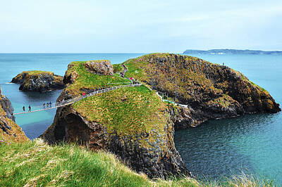 Forever Green Carrick-a-Rede Northern Ireland Jigsaw Puzzle by B Knapp  - Fine Art America