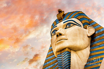  Photograph - Egyptian Sphinx at the Luxor Hotel in Las Vegas by Bryan Mullennix