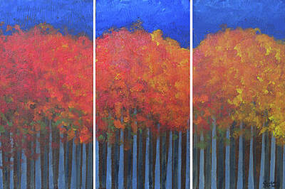  Painting - Fall Tree Series by Charlotte DeMolay