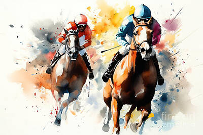 Watercolor Equine Bridle Paintings