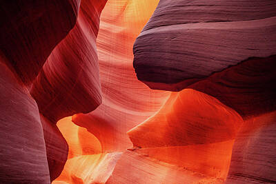  Photograph - Layers and Waves in Lower Antelope Canyon by Rose and Charles Cox
