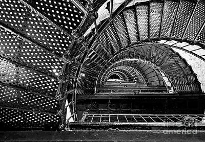  Photograph - Lighthouse Spiral Staircase by Peter Tompkins