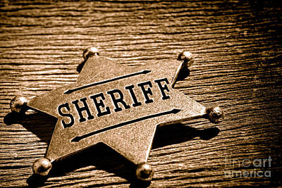 Designs Similar to Sheriff Badge - Sepia