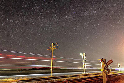  Photograph - Starry, Streaky Night by Steve Boyko