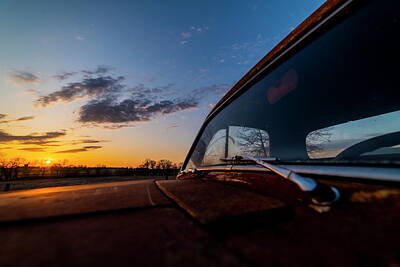  Photograph - Sunset on the old Truck by Art Whitton