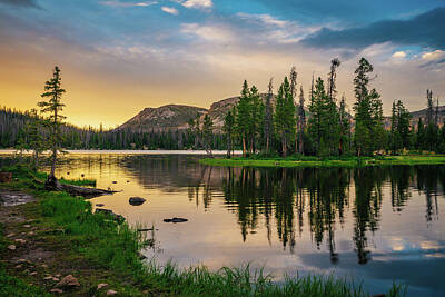  Photograph - Sunset View at Mirror Lake by Rose and Charles Cox