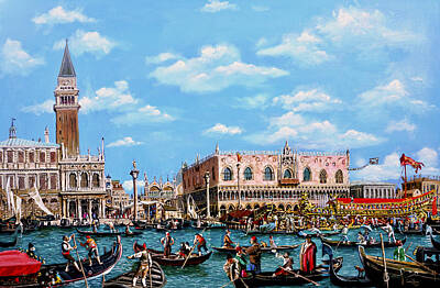  Painting - Venice of Canaletto by Gordon Bruce