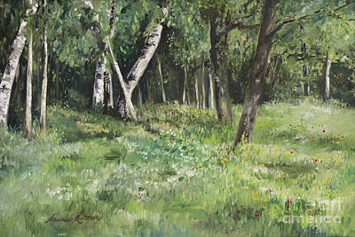  Painting - Woodland Forest by Laurie Rohner