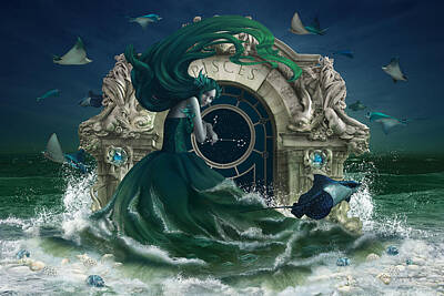  Digital Art - Zodiac - Pisces by FireFlux Studios