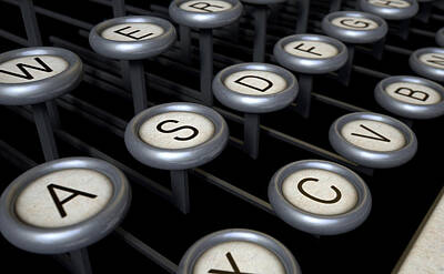 Typewriter Keys Digital Art