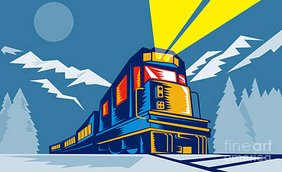 Passenger Train Art Prints