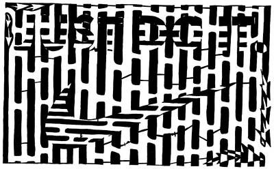 Maze Ad Mixed Media Art Prints
