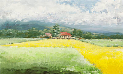  Painting - Rape Seed Farm by Robert Foster