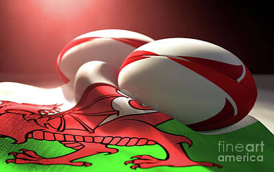 Designs Similar to Wales Flag And Rugby Ball Pair