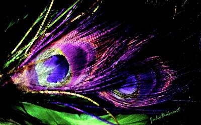 Digital Art - Night Peacock by Julie Belmont