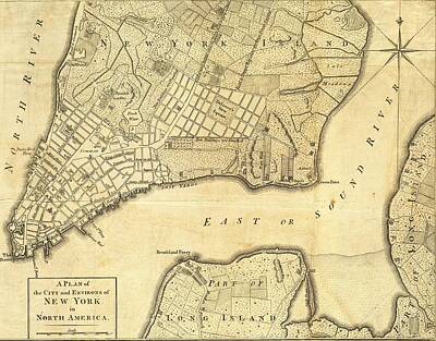 Designs Similar to 1776 New York City Map